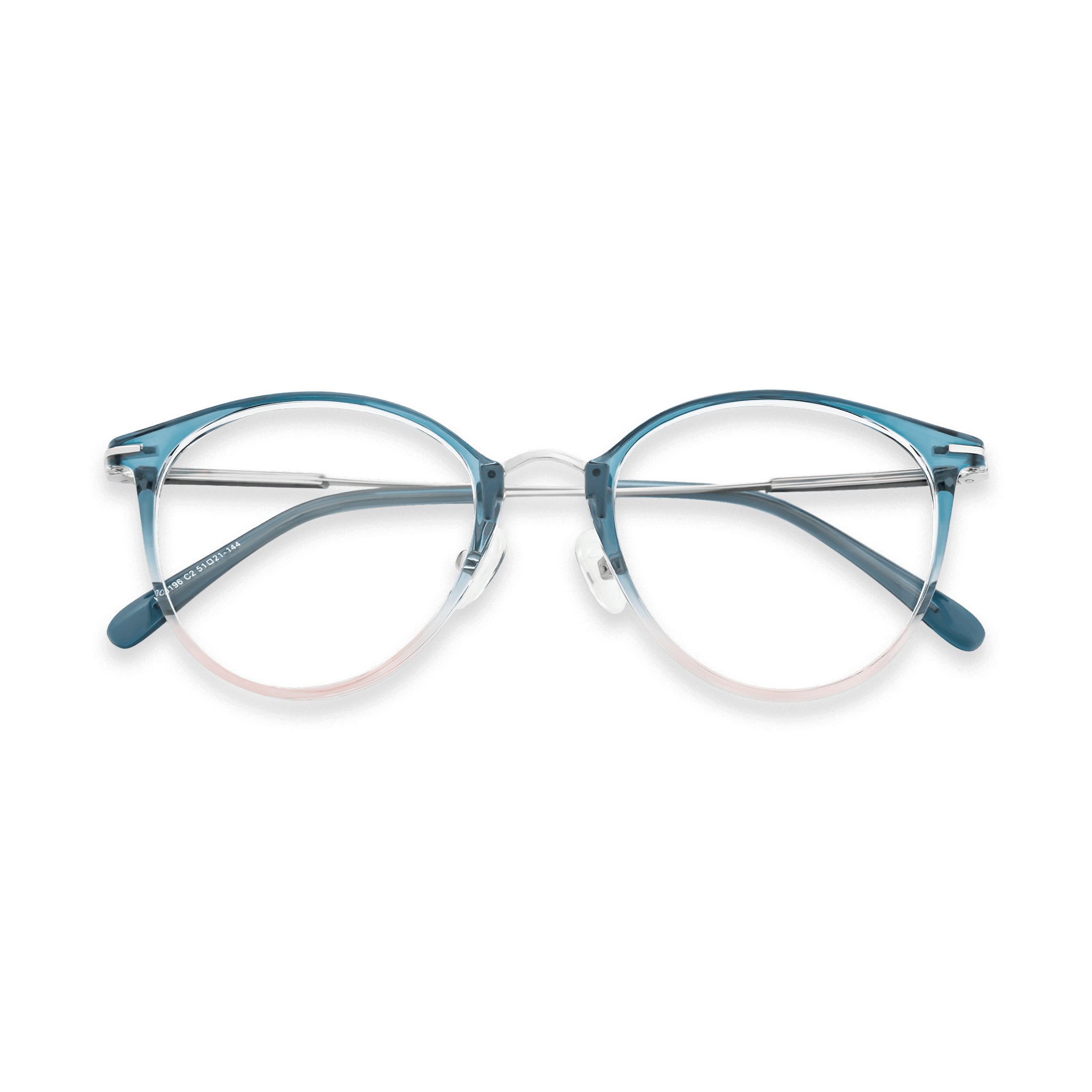 Gradient Cat-eye Round Eyeglasses