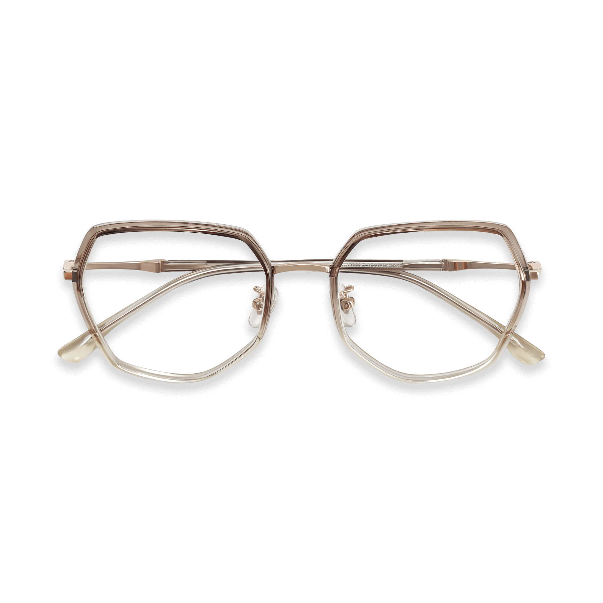 Layered Geometric Gradient Eyeglasses