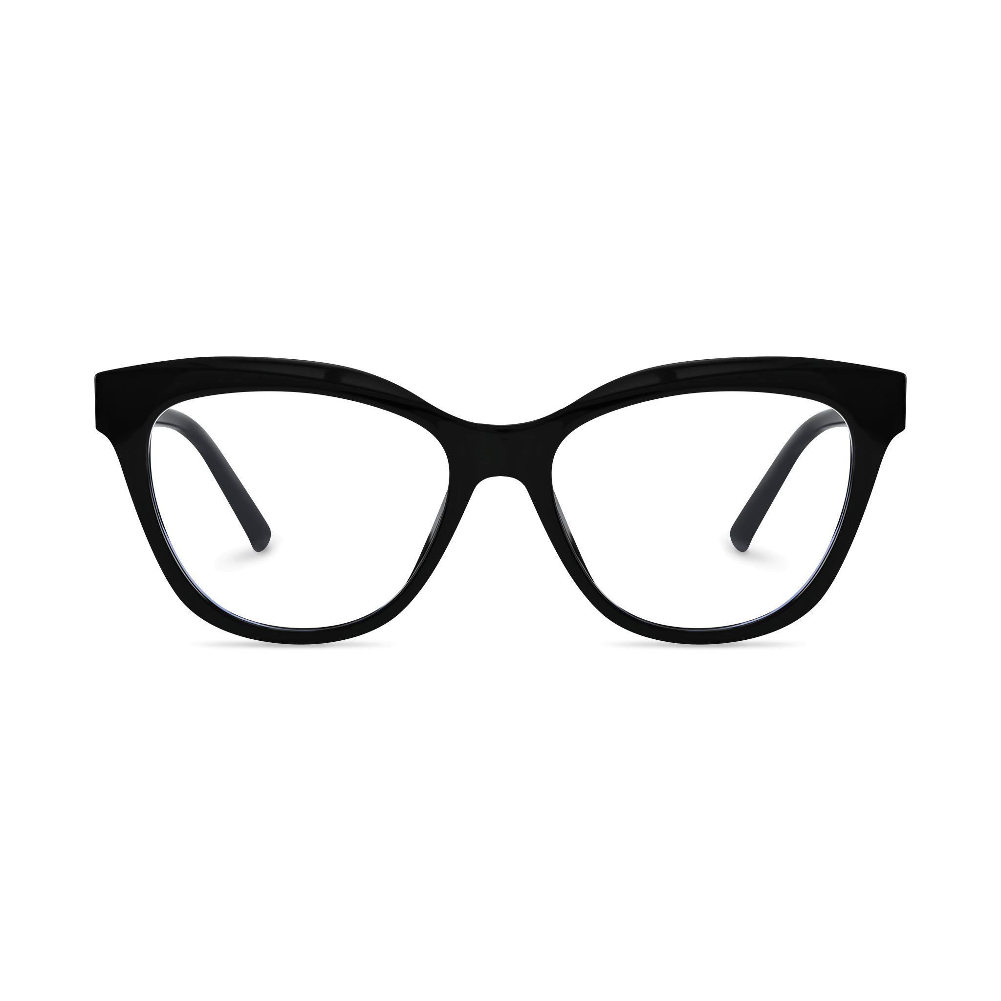 Metallic-Accented Cat-eye Optical Eyeglasses