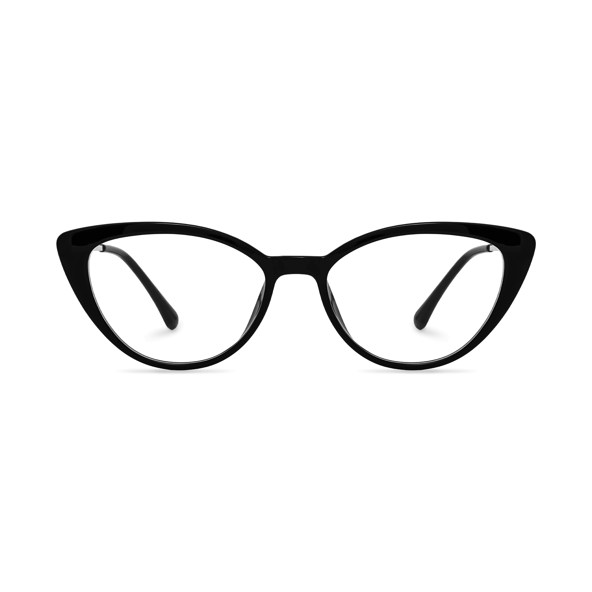 Metallic-Accented Cat-eye Eyeglasses