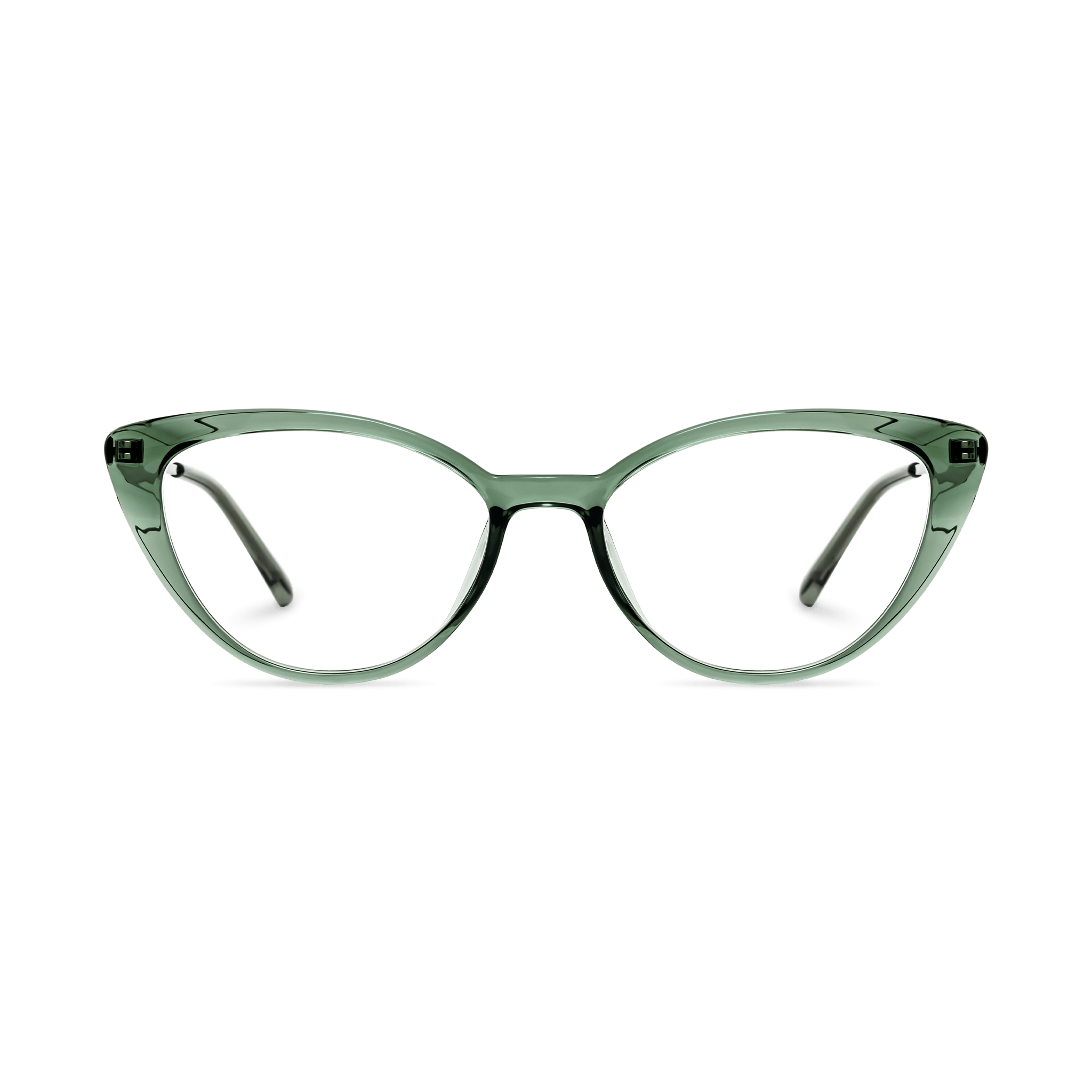 Dual-tone Temple Vintage-Modern Cat-eye Eyeglasses