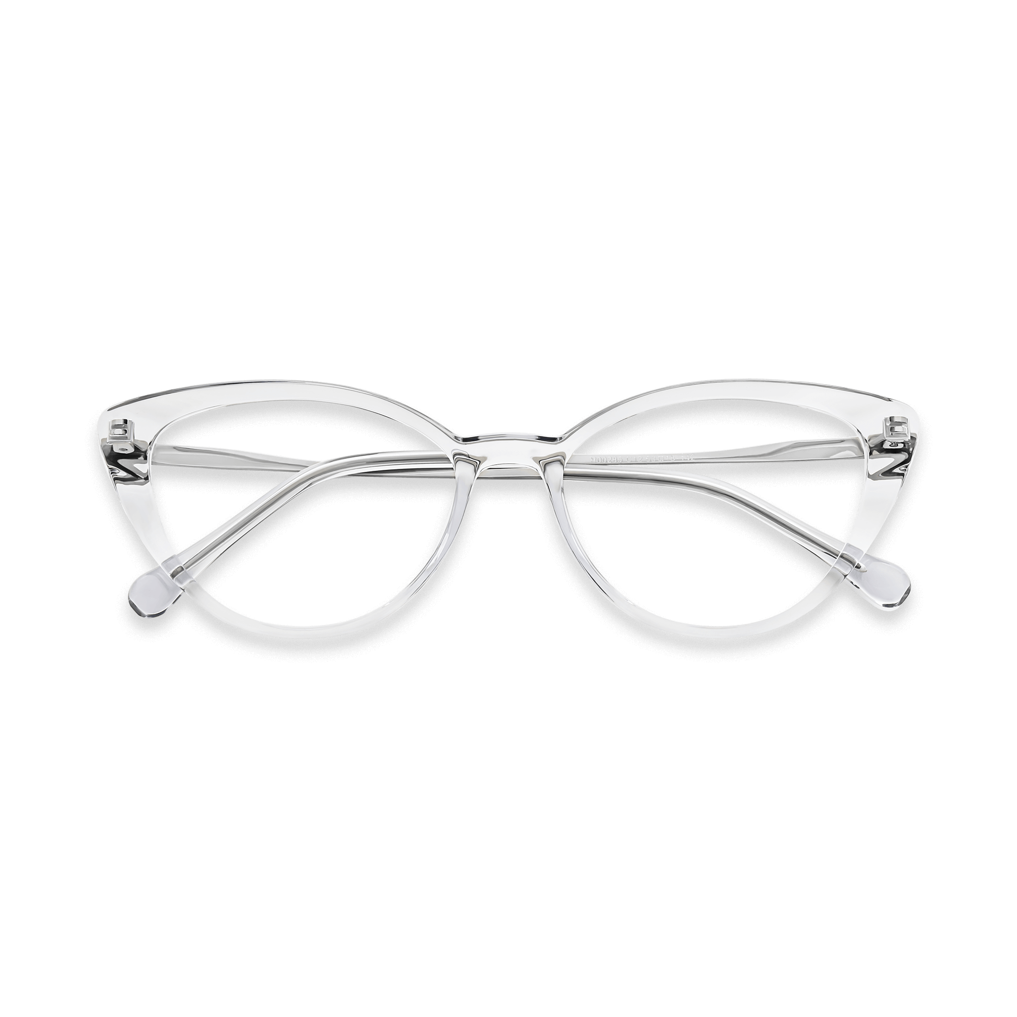 Metallic-Accented Retro-Modern Cat-eye Eyeglasses