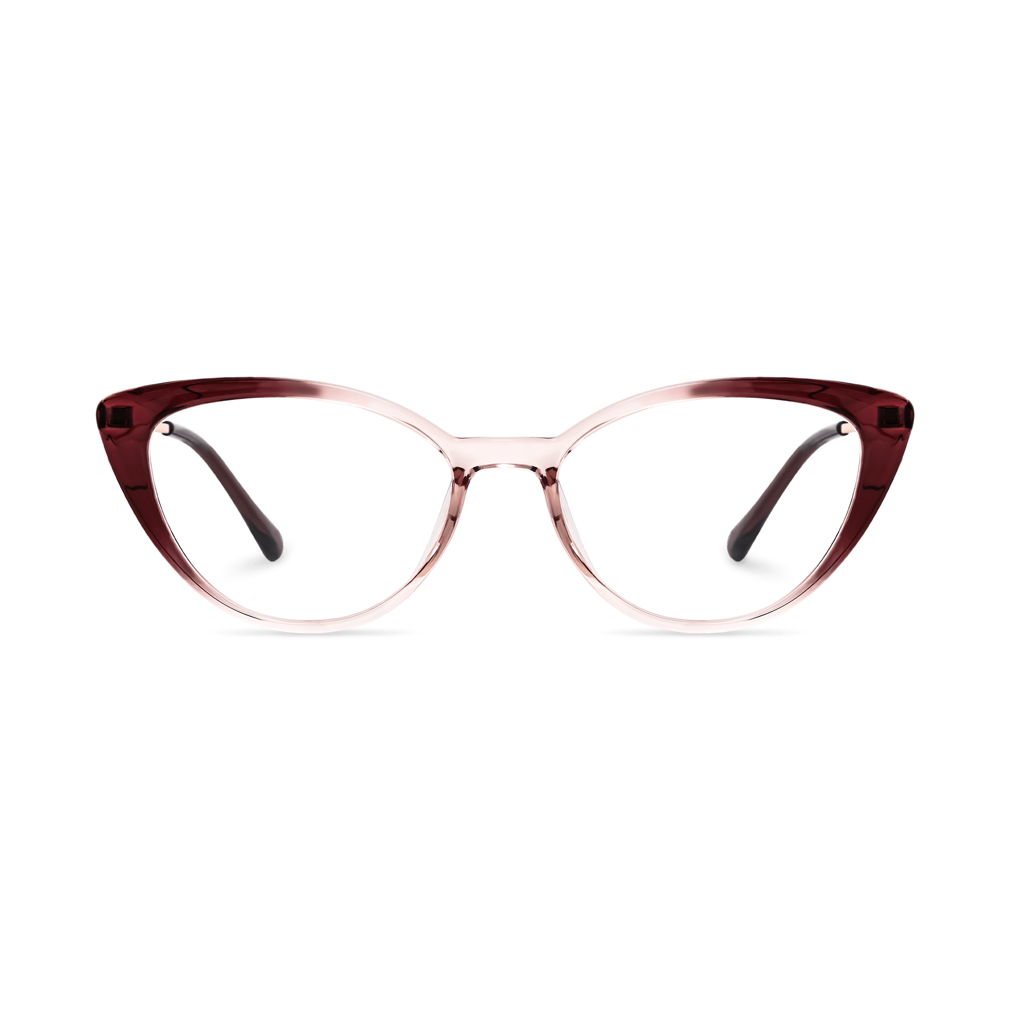 Dual - material Cat - eye Optical Eyeglasses