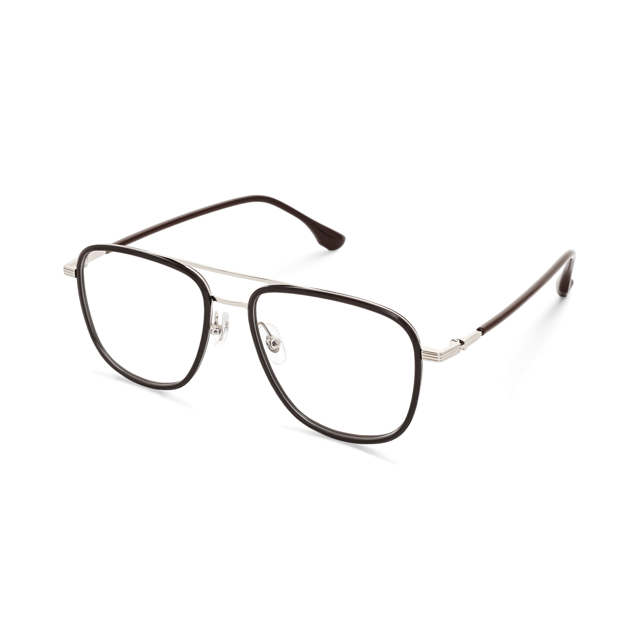 Dual-bridge Modernized Aviator Eyeglasses