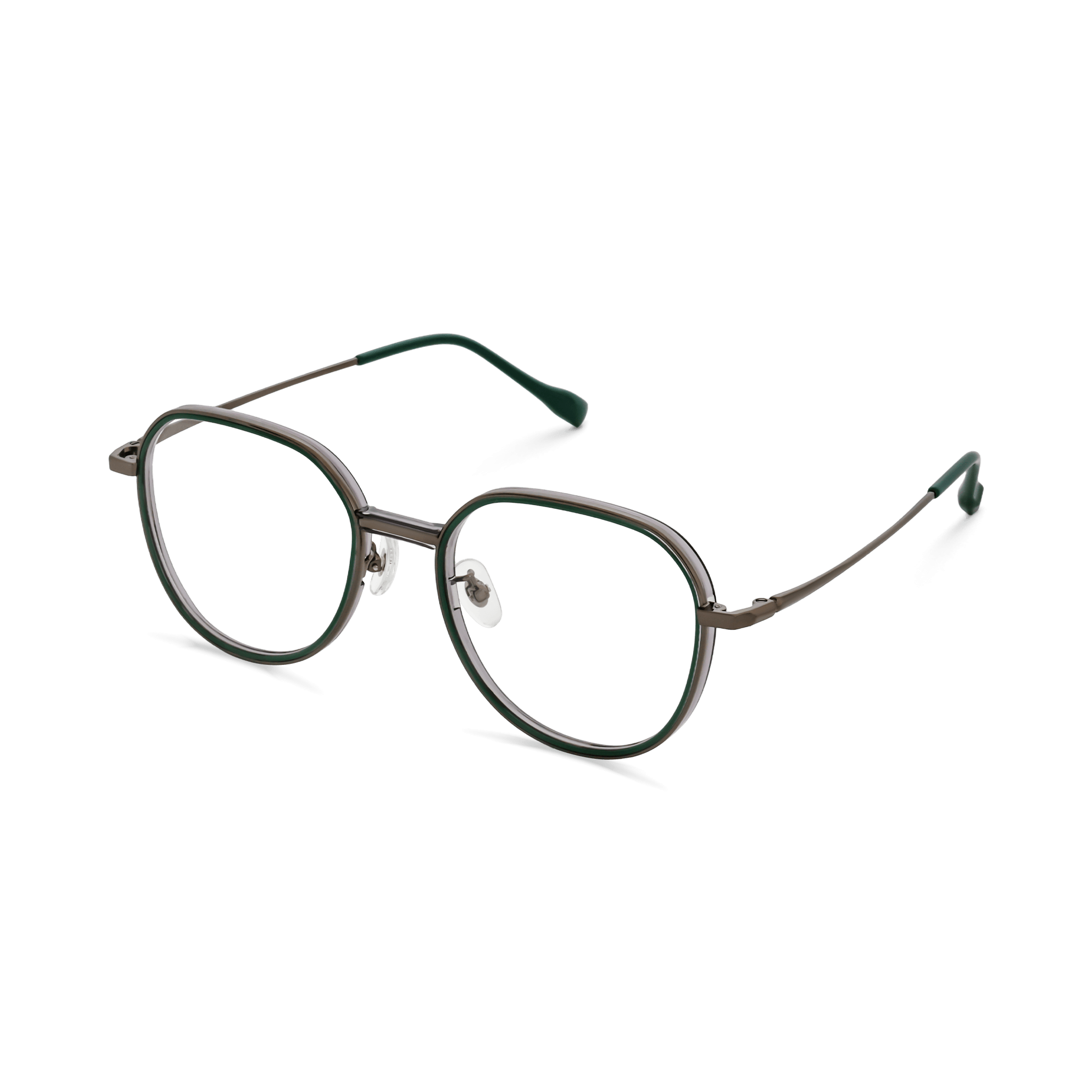 Double-rim Minimalist Round Optical Eyeglasses