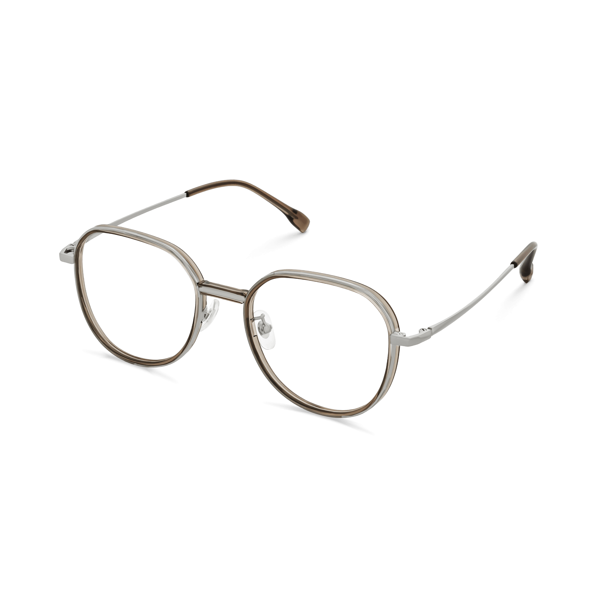 Minimalist Rounded Octagonal Eyeglasses