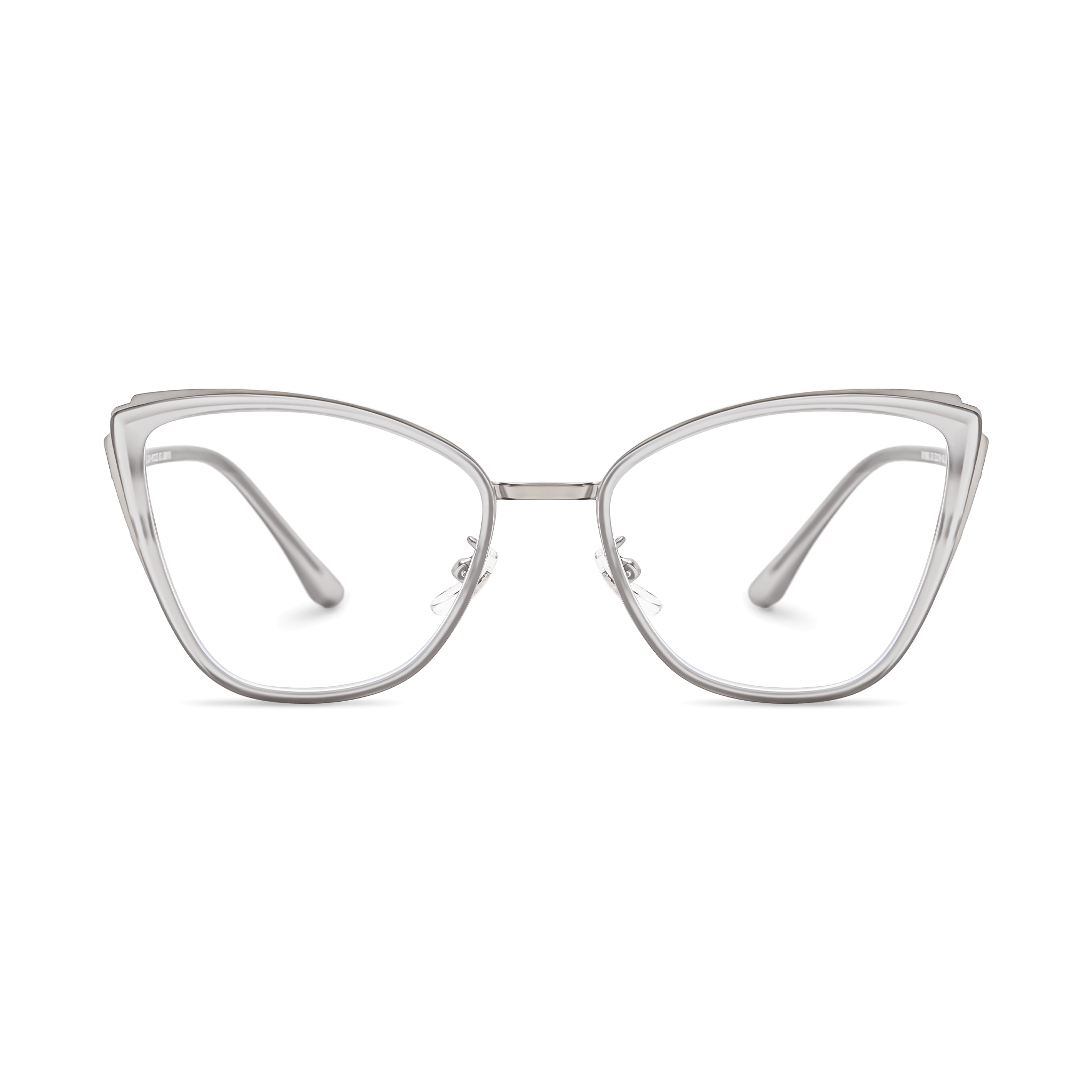 Textured-Hinge Modern Cat-eye Eyeglasses