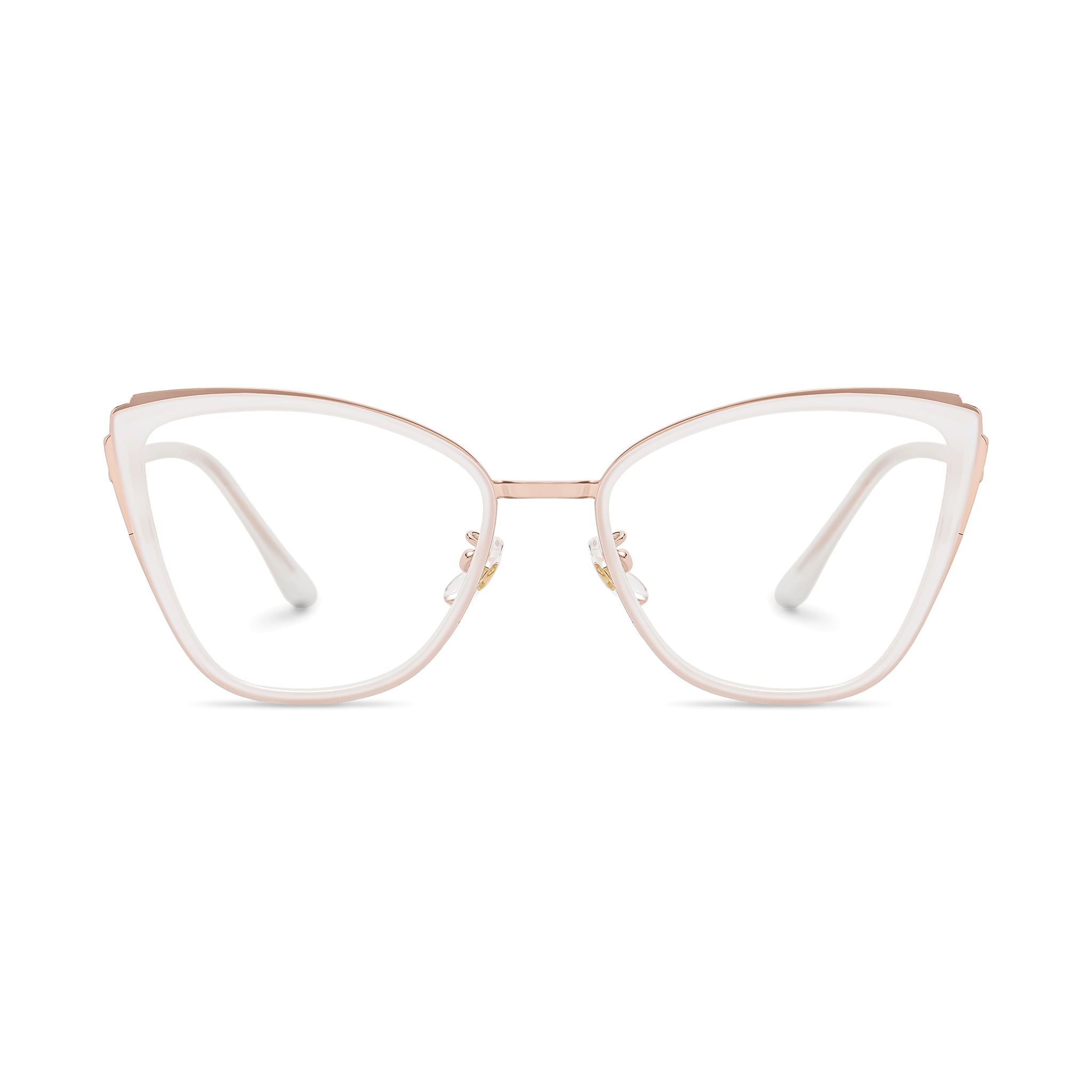 Textured-Temple Modern Cat-eye Eyeglasses