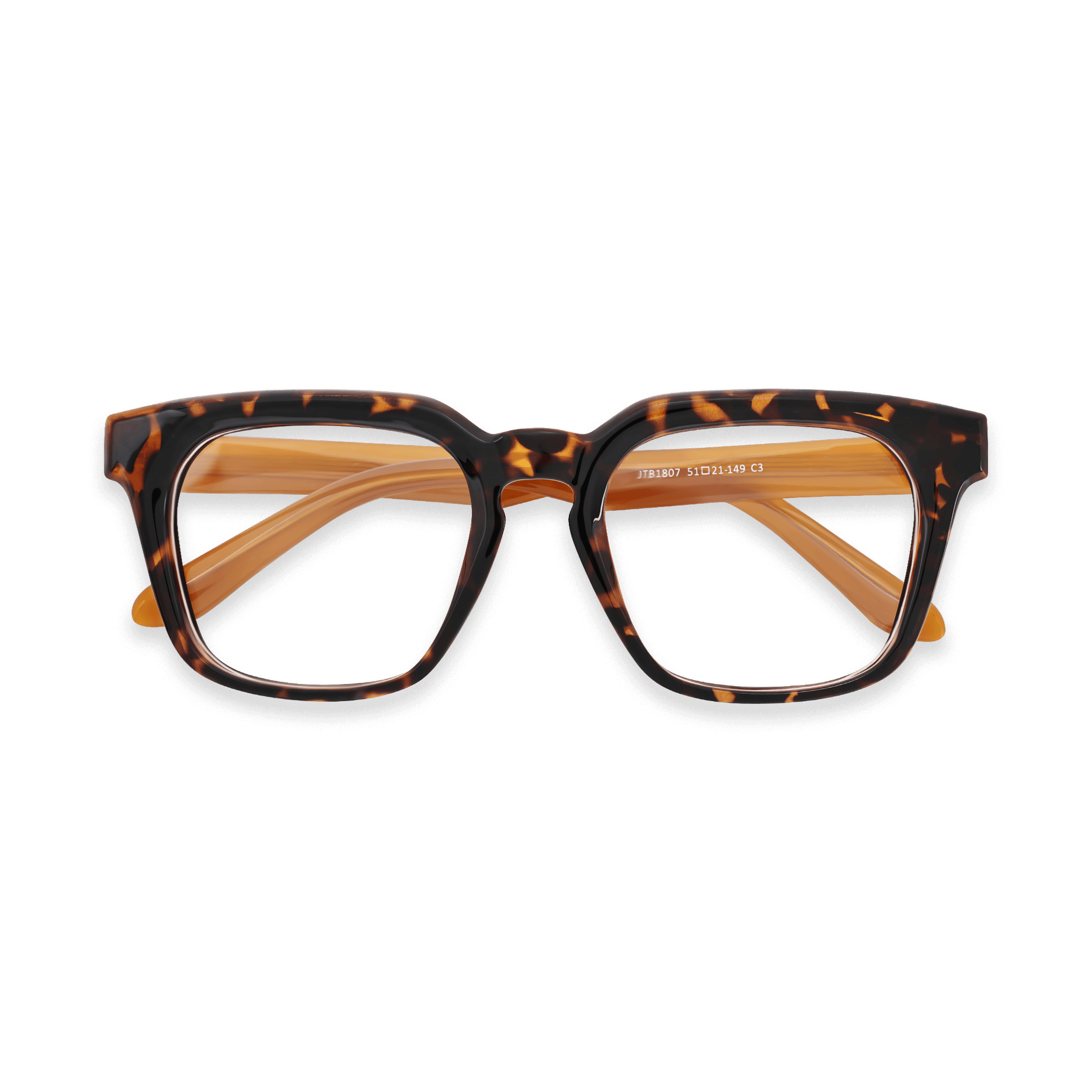 Tortoiseshell-pattern Square Optical Eyeglasses