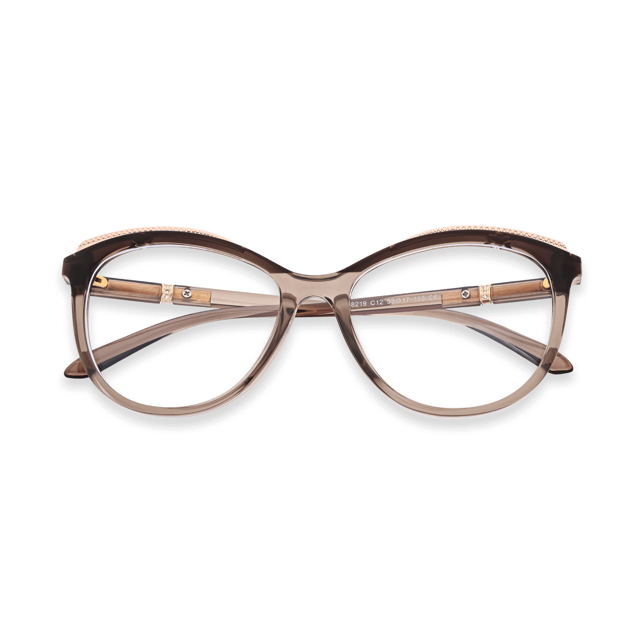 Beaded-band Cat-eye Optical Eyeglasses