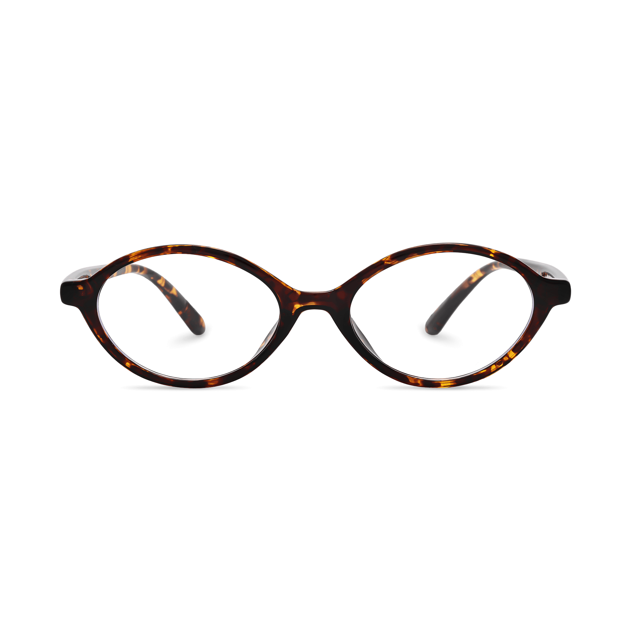 Tortoiseshell-pattern Oval Eyeglasses
