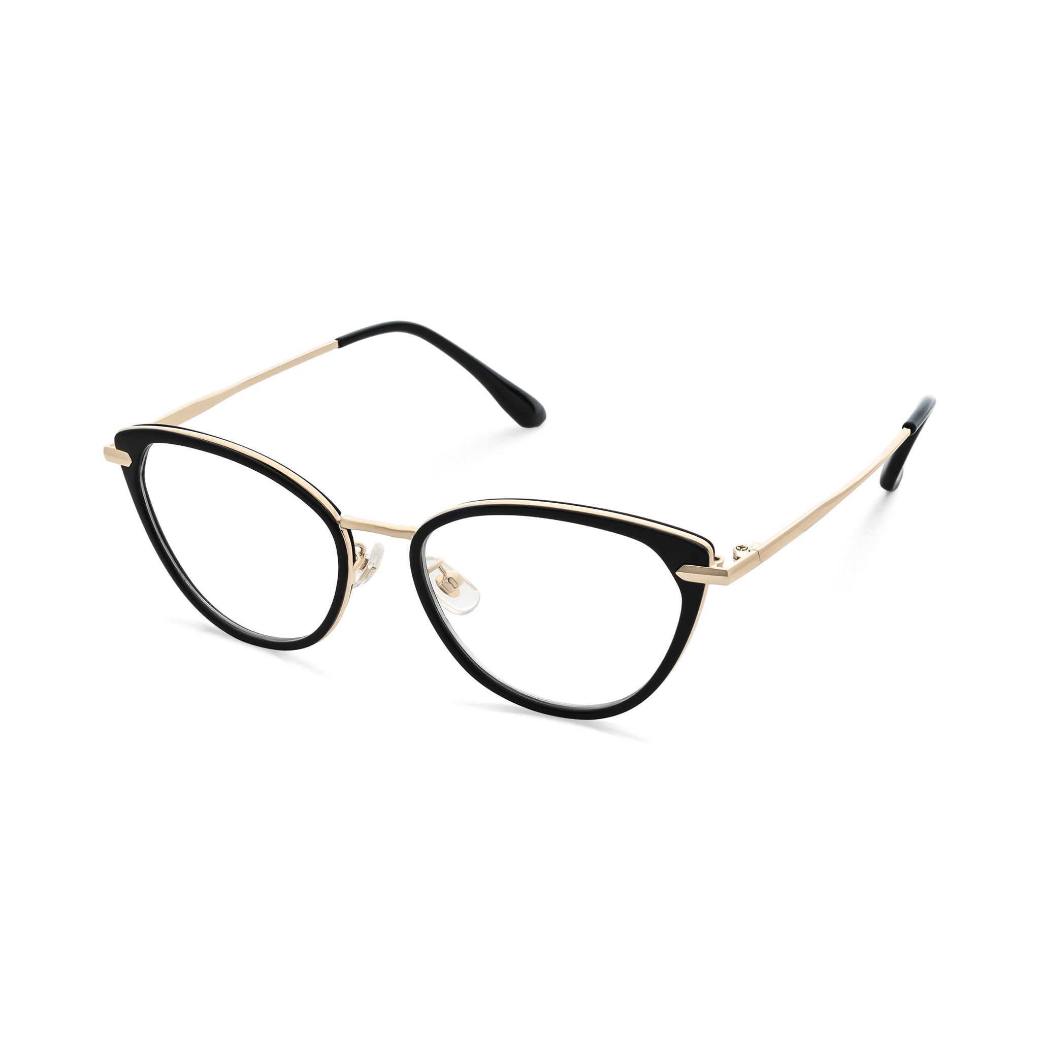 Layered Cat-eye Optical Eyeglasses