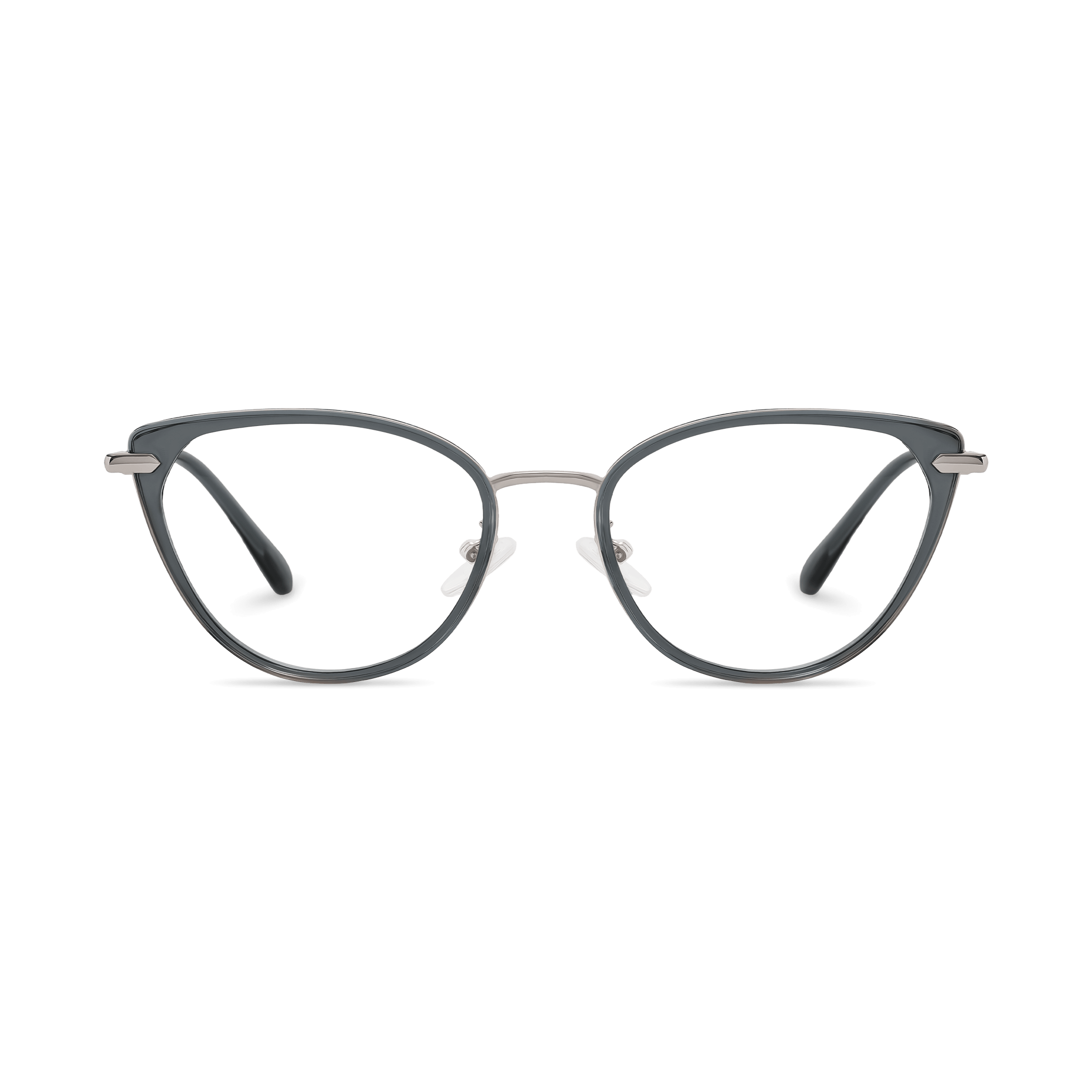 Dual-material Cat-eye Vision Correction Eyeglasses