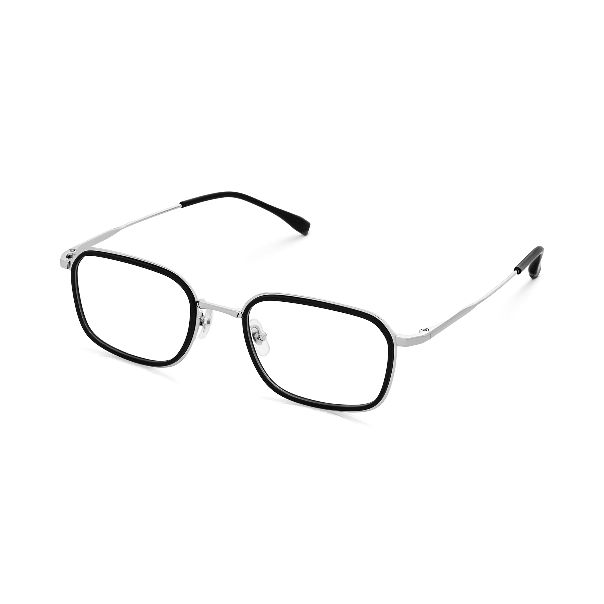 Two-tone Rounded Rectangular Eyeglasses