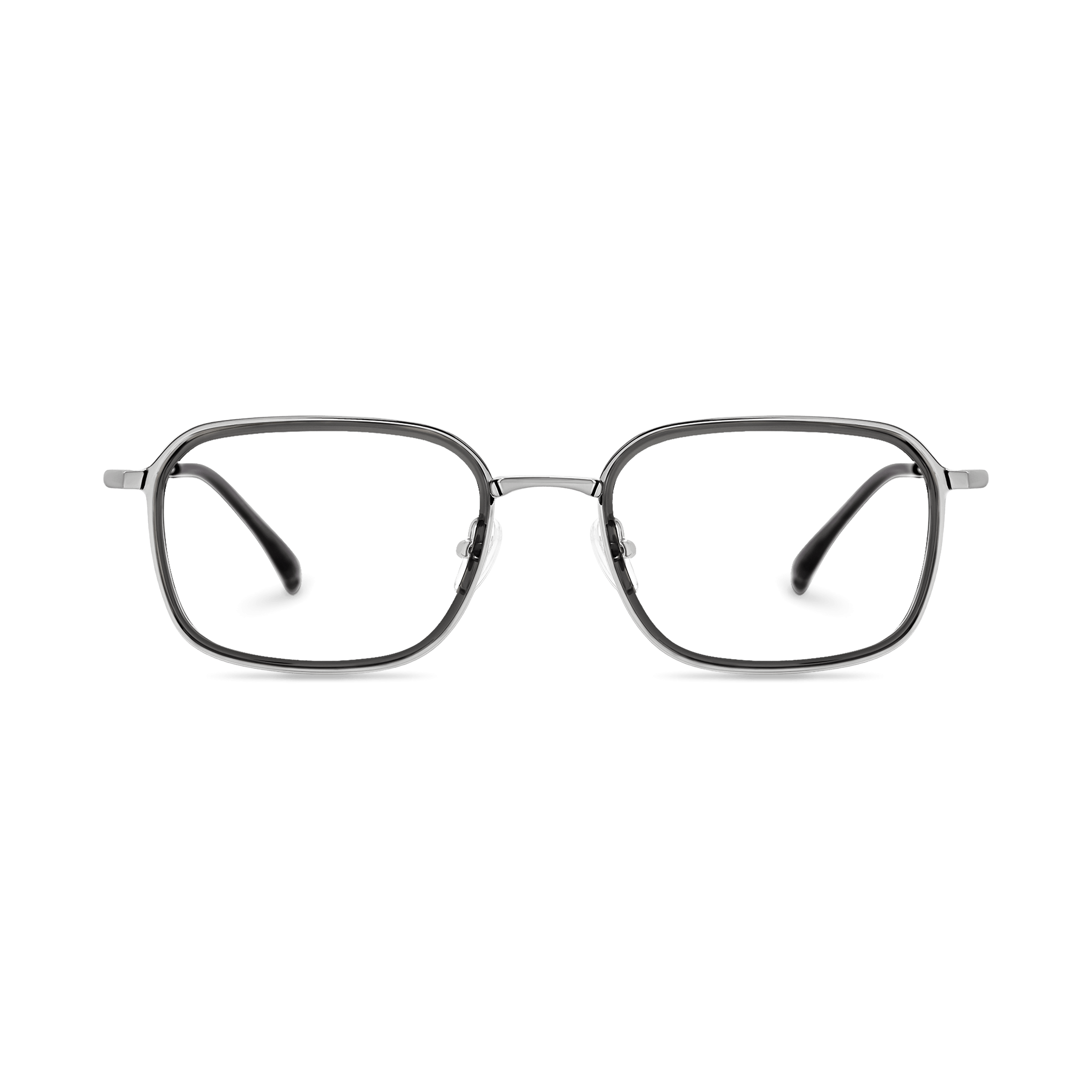 Two-tone Minimalist Soft Square Eyeglasses