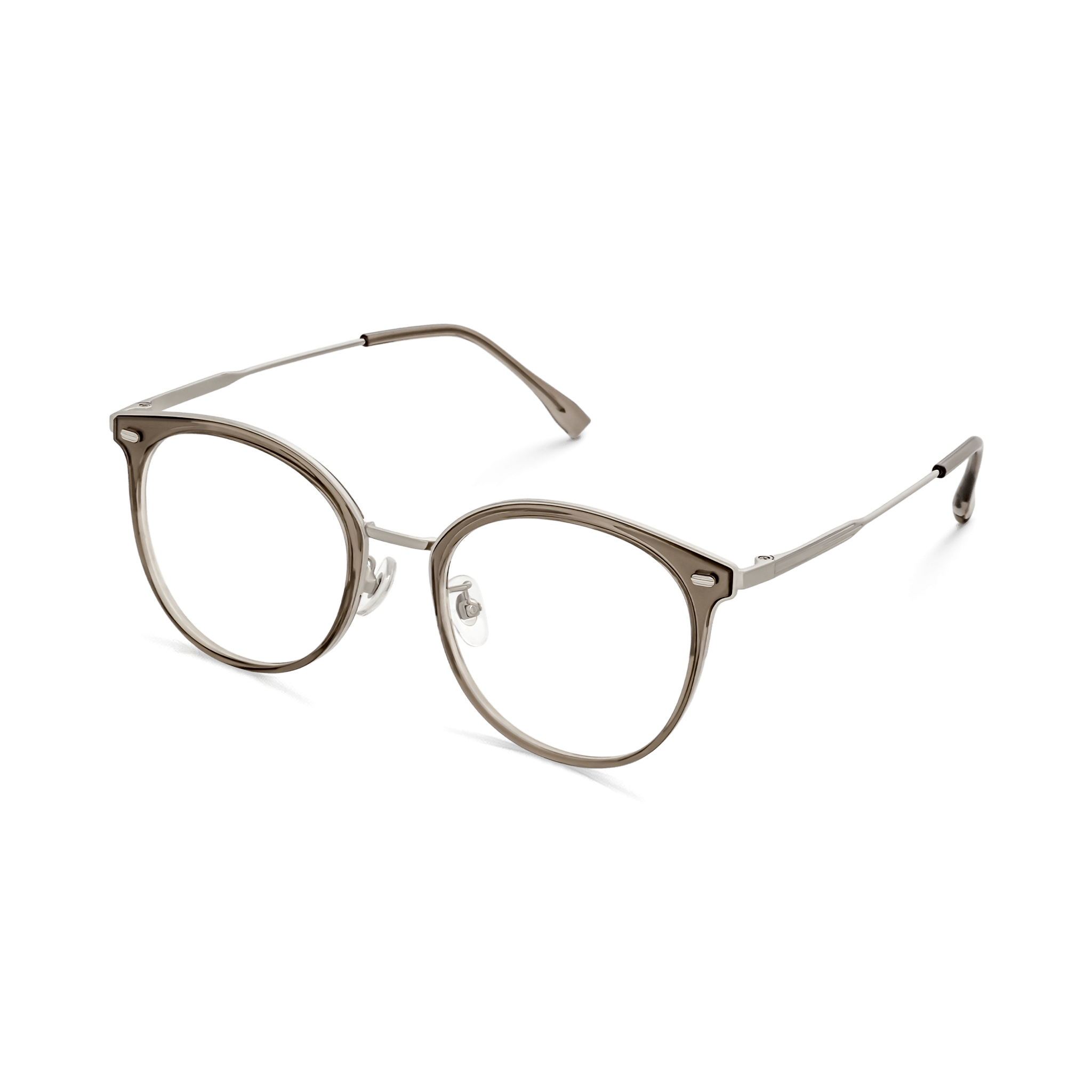 Retro-Modern Rounded Cat-eye Eyeglasses