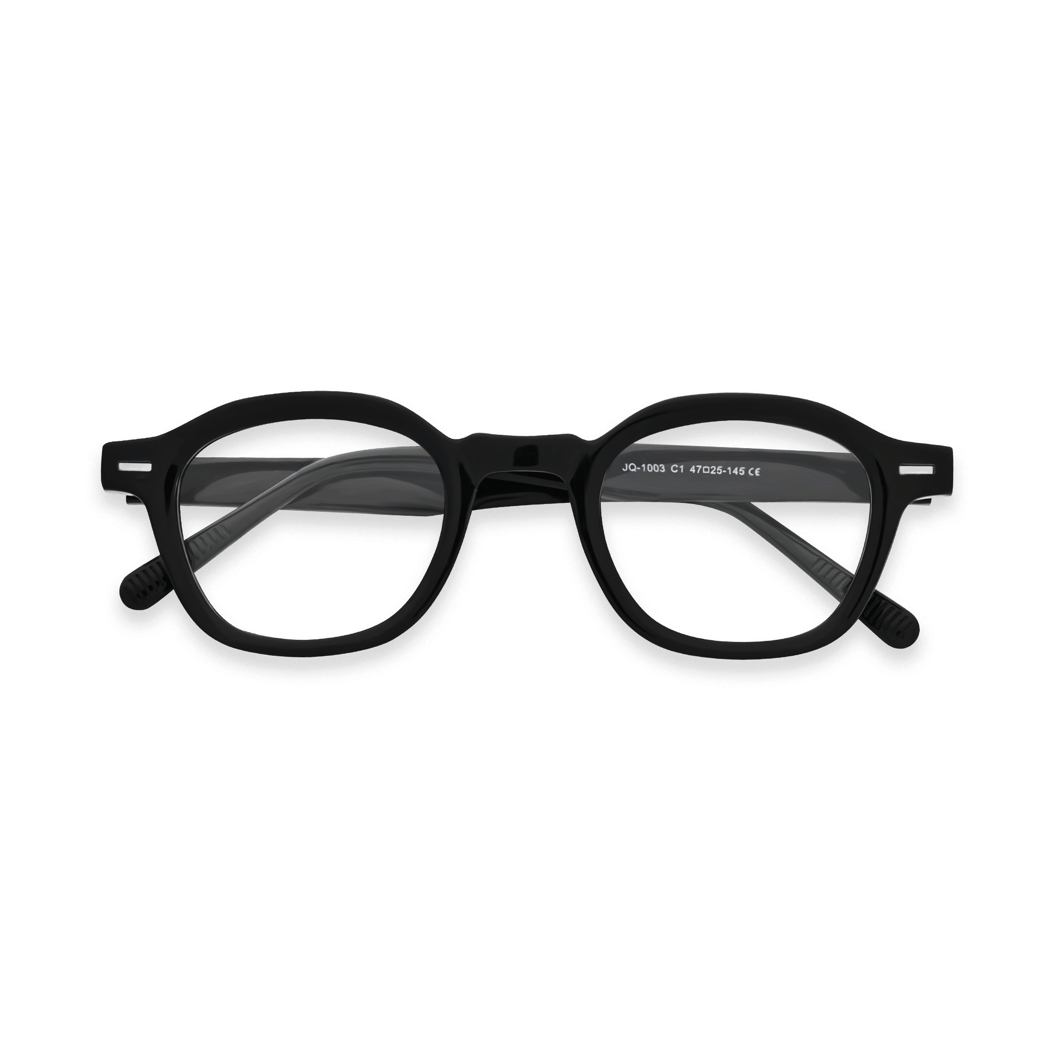 Rectangular-detailed Retro-modern Eyeglasses