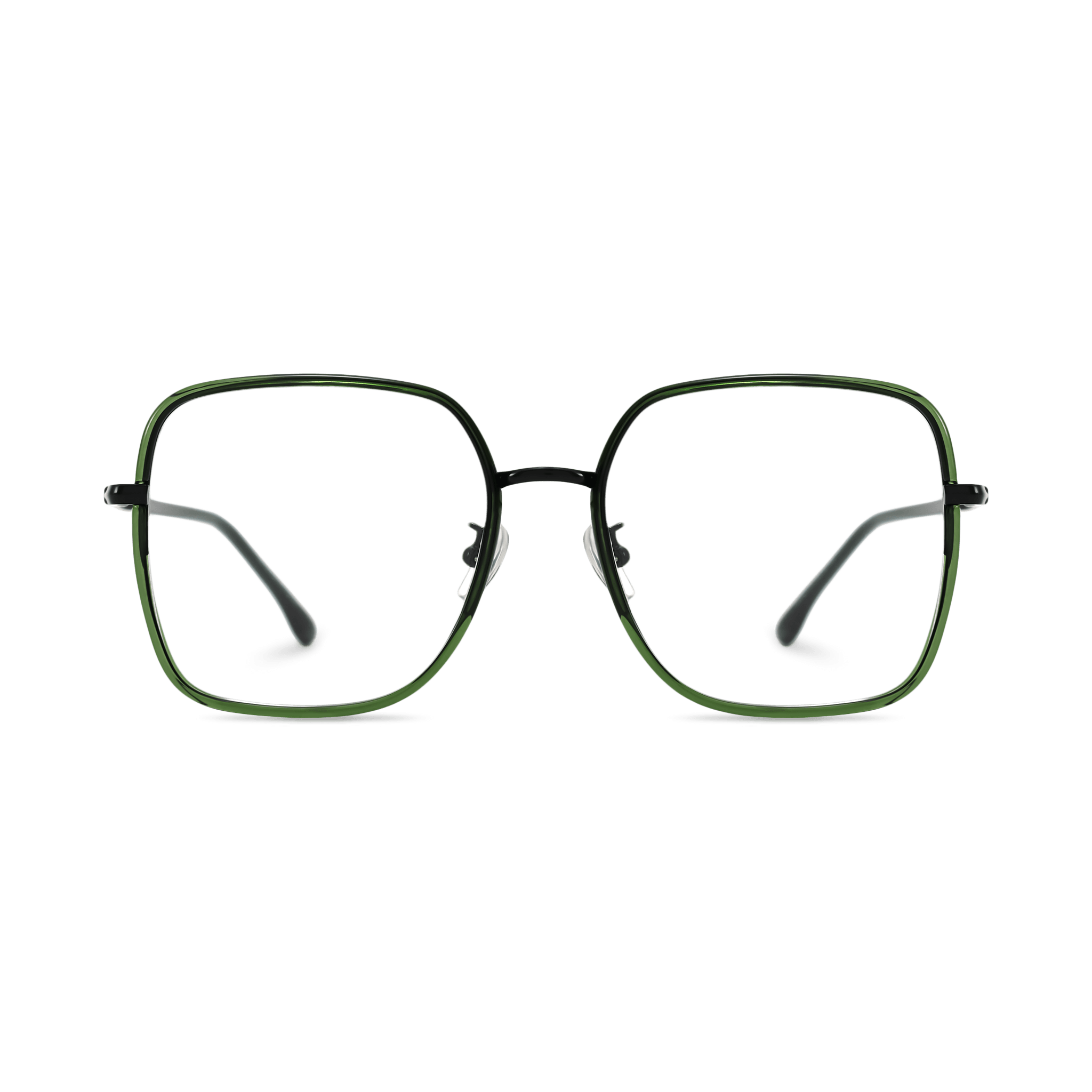 Rounded Corners Oversized Square Eyeglasses
