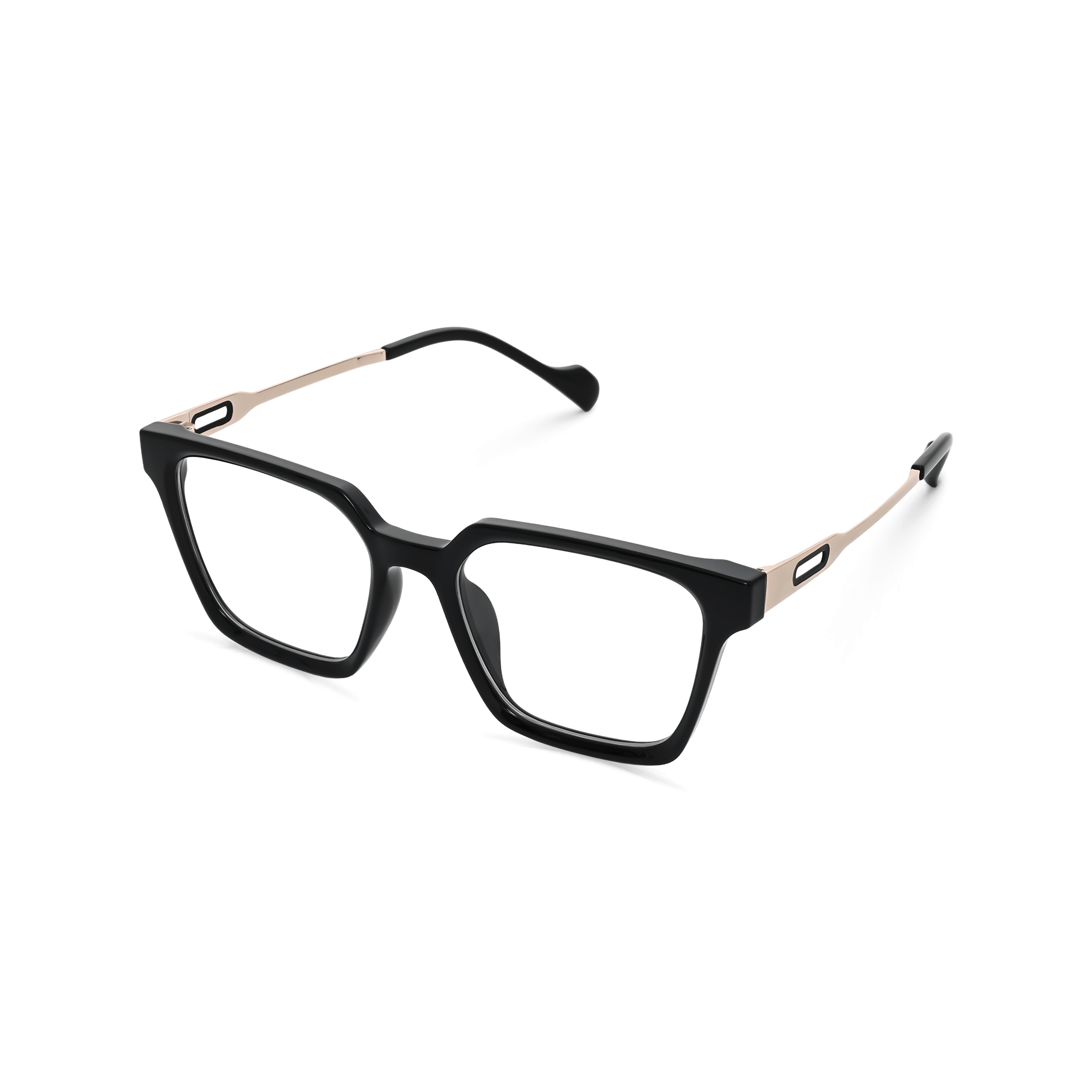Rectangular-cutout Modern Square Eyeglasses